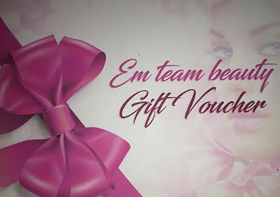 Em Team Beauty gift voucher